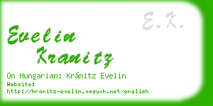 evelin kranitz business card