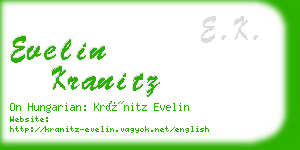 evelin kranitz business card